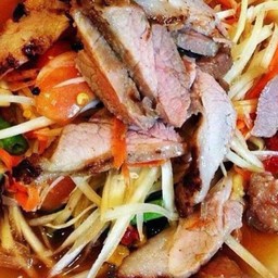 ตำคอหมูย่าง