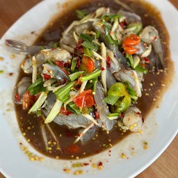 ตำกุ้งสด