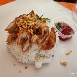 ข้าวหน้าหมูทอด