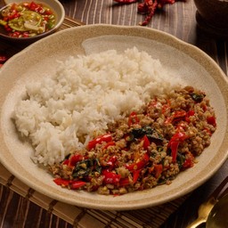 ไทยแท้กะเพราเนื้อสับ