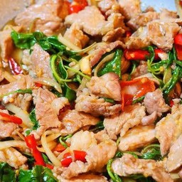 ข้าวกระเพราหมูชิน