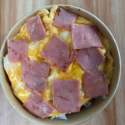 ข้าวไข่ข้น+แฮม