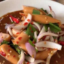 ส้มตำยำแซ่บกุ้งอบ วุ้นเส้น&กุ้งเผาเยิ่มๆ