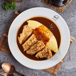 ข้าวห่อไข่หน้าหมูทอดราดซอสมิโสะแดงสไตล์นาโกย่า