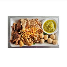 ลวกจิ้มแห้งเนื้อ