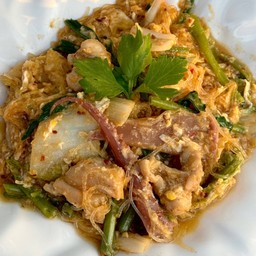 สุกี้แห้งไก่