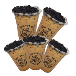 ชานมไตหวัน+ไข่มุก 5 แก้ว