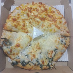 ผักโขมชีส+เค้อกเทลกุ้งถาดกลาง 8นิ้ว 4ชิ้น