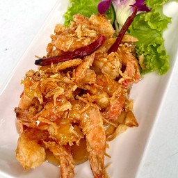 กุ้งทอดซอสมะขาม