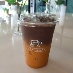 สองสหาย - โกโก้ชาไทยเย็น