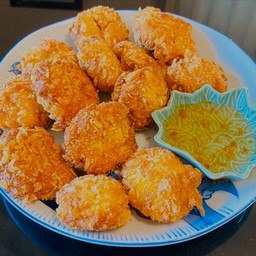 [อร่อยซ่ากับโค้ก] ทอดมันกุ้ง +  โค้ก ไม่มีน้ำตาล (กระป๋อง)