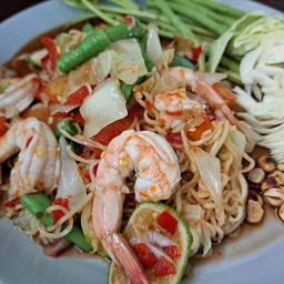 ตำมาม่ากุ้งสด