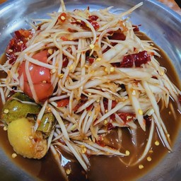 ตำลาวใส่มะกอก