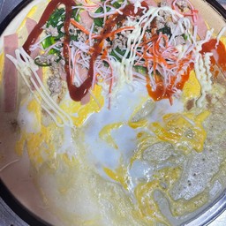 ไข่,แฮม,หมูสับ,ยำสาหร่าย,ปูอัด