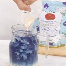 ชามะลิอัญชัญน้ำผึ้งมะนาว