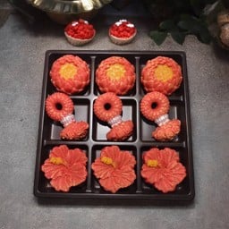ขนมรวมดอกไม้ชมพู ขอพรความรัก