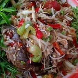 ตำซั่วลาว (ปูปลาร้าปลาแดกต่อน)