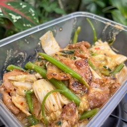 สุกี้แห้งหมูหมัก