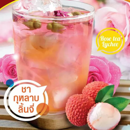 ชากุหลาบลิ้นจี่