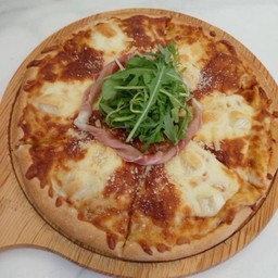 Four Cheese with Parma Ham Pizza