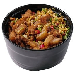 ข้าวด้งหมูกรอบคั่วพริกเกลือ