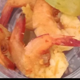 ข้าวเเกงส้มกุ้ง+ไข่เจียว
