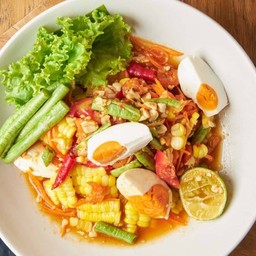 ตำข้าวโพดไข่เค็ม