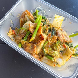 สุกี้เเห้งหมูสามชั้น