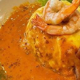 ไข่ข้นกุ้งซอสมันกุ้ง (กับข้าว)