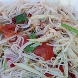 ตำซั่ว ขนมจีน ปูปลาร้า