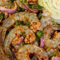 ลาบกุ้ง สด