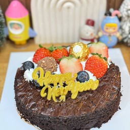 Brownie birthday บราวนี่ผลไม้ 1P แถมที่ปัก