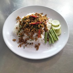 ข้าวคั่วกลิ้งหมู