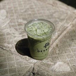 Ice Green Tea With Milk .