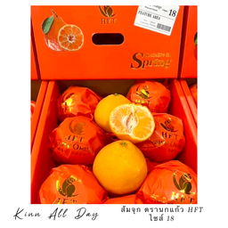 ส้มจุก พันธุ์ญี่ปุ่น ตรานกแก้ว HFT ยกลัง (ไซส์ 18 ลูก)