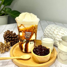 นมสดบราวน์ชูการ์ปั่น