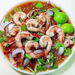 ยำกุ้งสุก (Cooked Shrimp Yum)