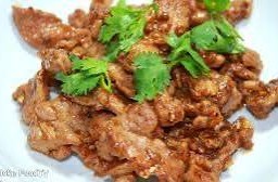 หมูทอดกระเทียมราดข้าว