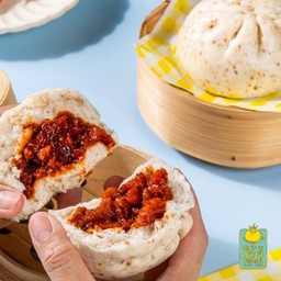 ซาลาเปาไส้หมูแดงฮ่องกง - แป้งโฮลวีท 1 ลูก