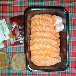 Hot pro!!! แซลมอนนอร์เวย์ซาซิมิ 500g แถมฟรี!!! หัวไชเท้าฝอย