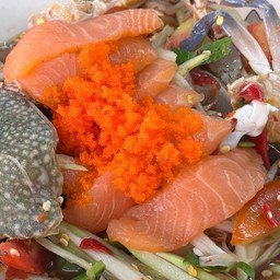 ตำแซลมอน ปูม้า