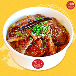 หมูย่างราดซอสจิ้มแจ่ว