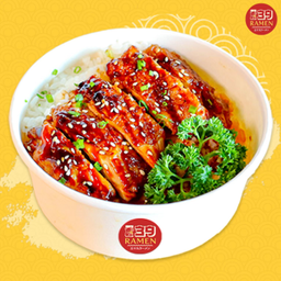 ไก่ย่างราดซอสเทอริยากิ