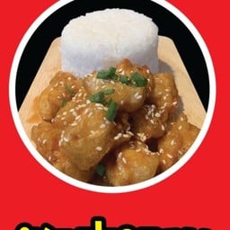 ข้าวหน้าไก่ซอสหวาน