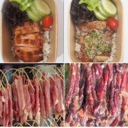 จับมันมาย่าง  อาหารจานเดียว/ หมูแดดเดียว/เนื้อย่าง สายไหม