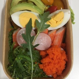 Seaweed Salad With Crab Stick And Ebiko