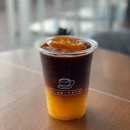 อเมริกาโน่น้ำส้มเย็น