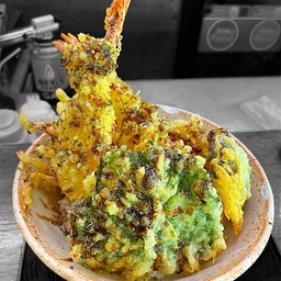 เท็นด้ง กุ้งทอดผักรวมมิตร