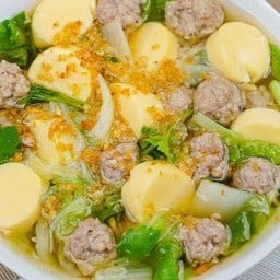 แกงจืดเต้าหู้หมูสับ