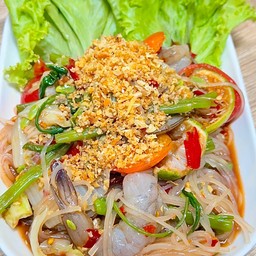 ตำเส้นเล็กกุ้งสด